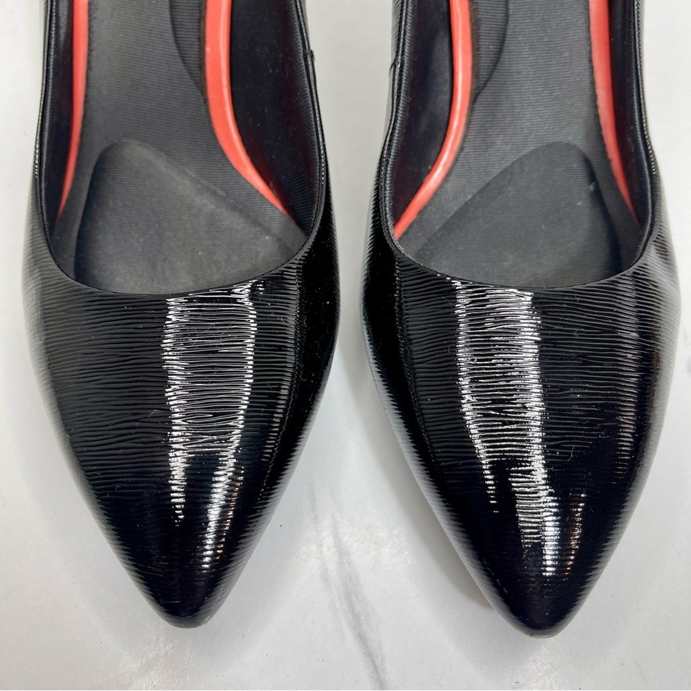 Rockport Womens Size 9.5 Total Motion Sheehan Black Patent Heels Pumps Shoes - Picture 5 of 10